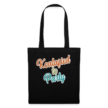 Koalafied to Party Qualified Pun Cute and Funny Ko - Tote Bag - black - Front