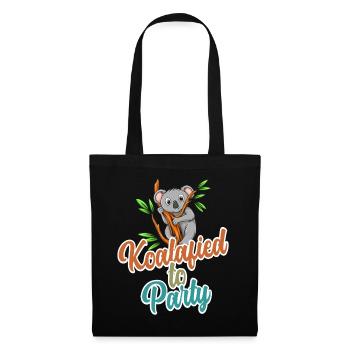 Koalafied to Party Qualified Pun Cute and Funny Ko - Tote Bag - black - Front