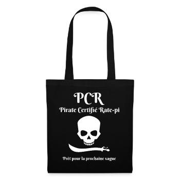 (PCR) Pirate Certifié Rate-pi - Sac en tissu - noir - Devant