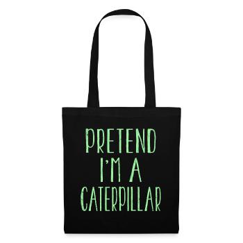 Funny Pretend Caterpillar Costume For Halloween - Tote Bag - black - Front