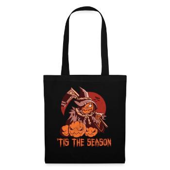 Horreur Scythe Witch Pumpkin Saison Halloween - Sac en tissu - noir - Devant