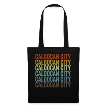 Caloocan City Philippines Rétro Vintage - Sac en tissu - noir - Devant