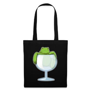 Frog Wine Glass - Tote Bag - black - Front