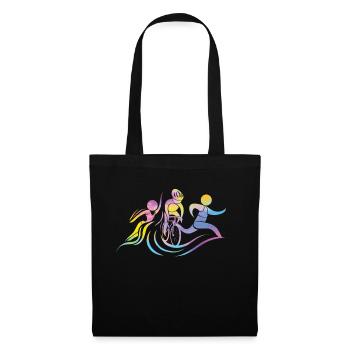 Watercolors Women Triathlon - Tote Bag - black - Front
