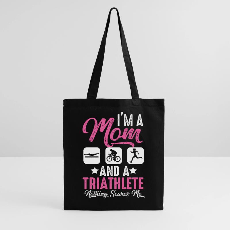 Ich Bin Eine Mutter Und Ein Triathlet Stoffbeutel