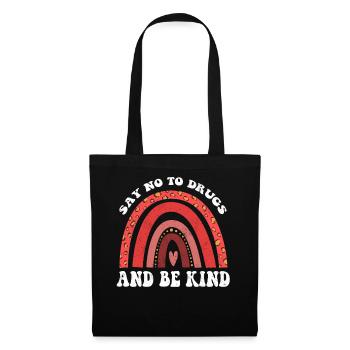 Kind Rainbow Ribbon Week Awareness Wear Red - Stoffbeutel - Schwarz - Vorne