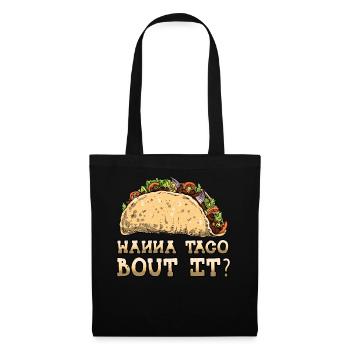 Parlez-en Vintage Mexican Food Mexico Taco - Sac en tissu - noir - Devant