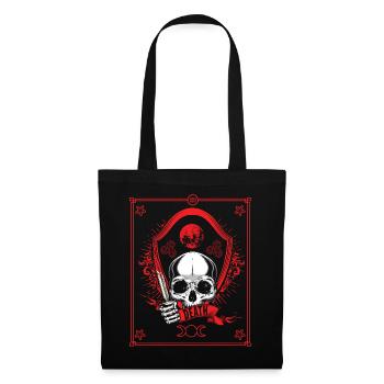 Occult Vintage Tarot Bone Creepy Halloween - Stoffbeutel - Schwarz - Vorne