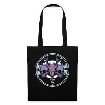 Occult Satanic Wendigo Bone Gothic Halloween - Stoffbeutel - Schwarz - Vorne