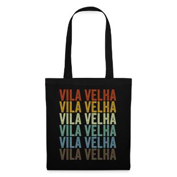 Vila Velha Brésil Rétro Vintage - Sac en tissu - noir - Devant