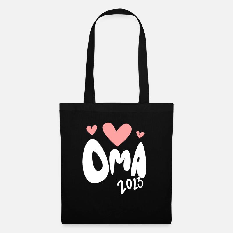 Oma 2023 - Werdende Oma 2023 - Stoffbeutel - Schwarz