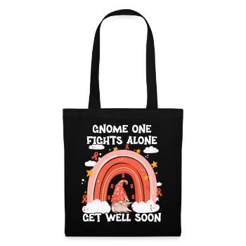 Gnome One Fights Alone Leukemia - Tote Bag - black - Front