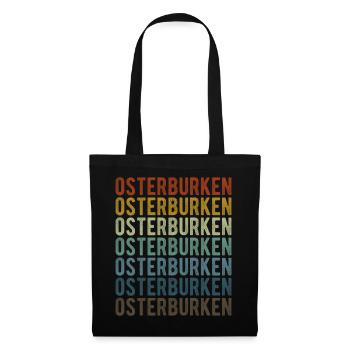 Osterburken City Retro Vintage - Sac en tissu - noir - Devant