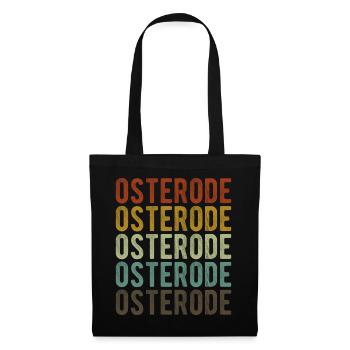 Osterode City Rétro Vintage - Sac en tissu - noir - Devant