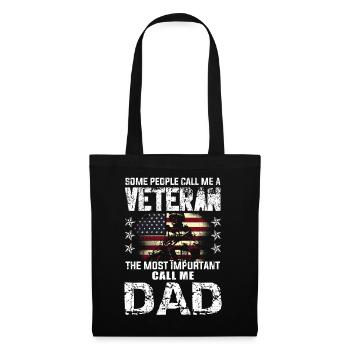 Important Call Dad American Proud Veterans Day - Tote Bag - black - Front