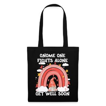 Gnome One Fights Alone Uterine Cancer - Tote Bag - black - Front
