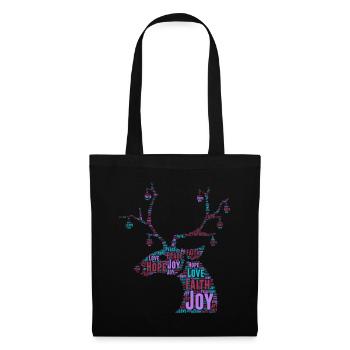 Noël Noël Noël No� - Sac en tissu - noir - Devant