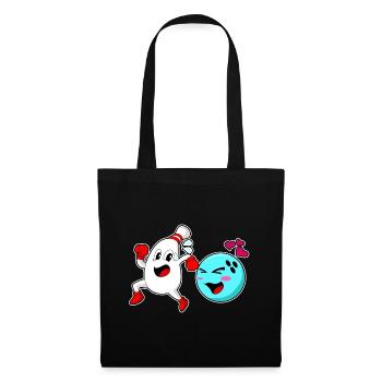 Bowling Bowling Ball Pin - Tote Bag - black - Front