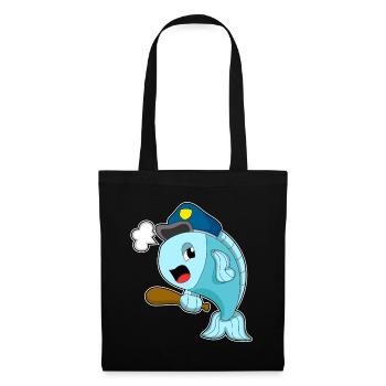 Police de la Pêche de la Police de la Bâton - Sac en tissu - noir - Devant