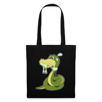 Drôle de serpent - Sac en tissu - noir - Devant