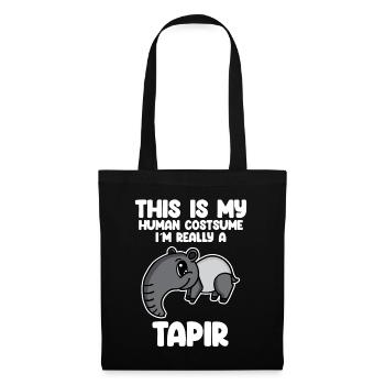 tapire tapire - Stoffbeutel - Schwarz - Vorne