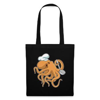 Octopus Cooking Cooking Spoon - Tote Bag - black - Front