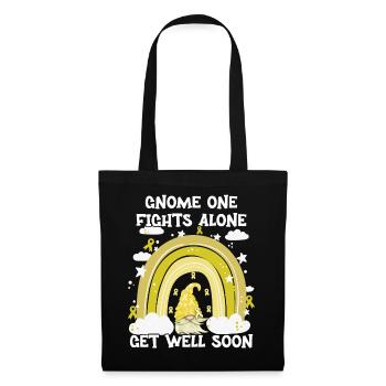 Gnome One Fights Alone Sarcoma Cancer - Tote Bag - black - Front