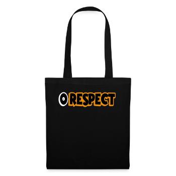 Null Respect Street Typography - Tote Bag - black - Front