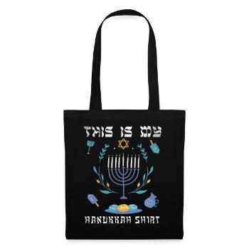 Jewish Christmas Jew This My Hanukkah Ornament - Tote Bag - black - Front