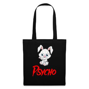 PSYCHO HASE Halloween Apokalypse Horror Monster - Stoffbeutel - Schwarz - Vorne