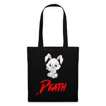 DEATH HASE Halloween Apokalypse Horror Monster - Stoffbeutel - Schwarz - Vorne