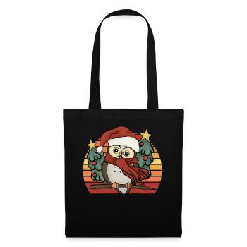 Cute Christmas Owl Christmas Owl Gift - Tote Bag - black - Front