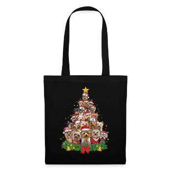 December 2022 Dog Yorkshire Terrier Christmas - Tote Bag - black - Front