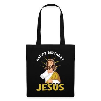 Funny Christmas December 2022 Happy Birth Jesus - Stoffbeutel - Schwarz - Vorne