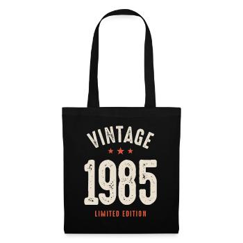 Vintage Born in 1985 - 37th Birthday Retro - Tote Bag - black - Front