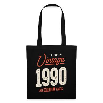 Vintage Born in 1990 - 32nd Birthday Retro - Tote Bag - black - Front