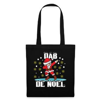 December Christmas Dab Dabbing Love Christmas - Stoffbeutel - Schwarz - Vorne