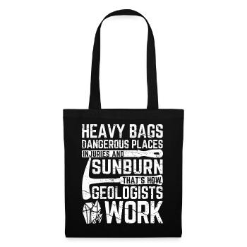 Funny Geology Geologist Rock Hunting - Tote Bag - black - Front