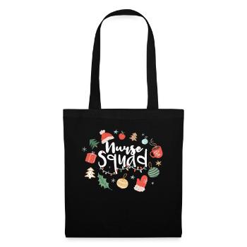 December Nurse Squad Holiday Love Christmas - Stoffbeutel - Schwarz - Vorne