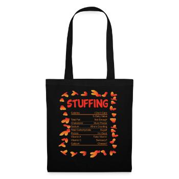 Nutrient Content Turkey Stuffing Thanksgiving - Stoffbeutel - Schwarz - Vorne