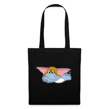 Casquette pilote d’éléphant - Sac en tissu - noir - Devant