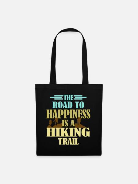 Trail Hiking Wanderer Saying for hikers - Tote Bag - black