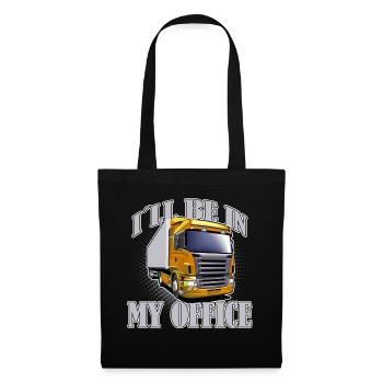 KLW truck driver truck saying - Tote Bag - black - Front