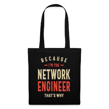 Network Engineer Job Occupation Birthday Worker - Tote Bag - black - Front