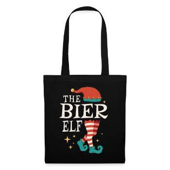 Beer Elf December Love Elf Christmas - Tote Bag - black - Front