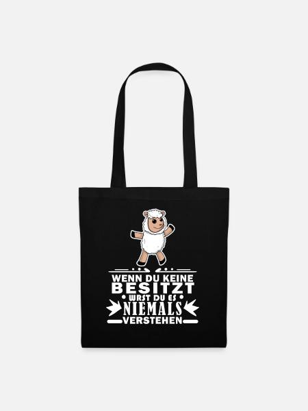 Schafe Schaf Schafzüchter Geschenk - Stoffbeutel - Schwarz