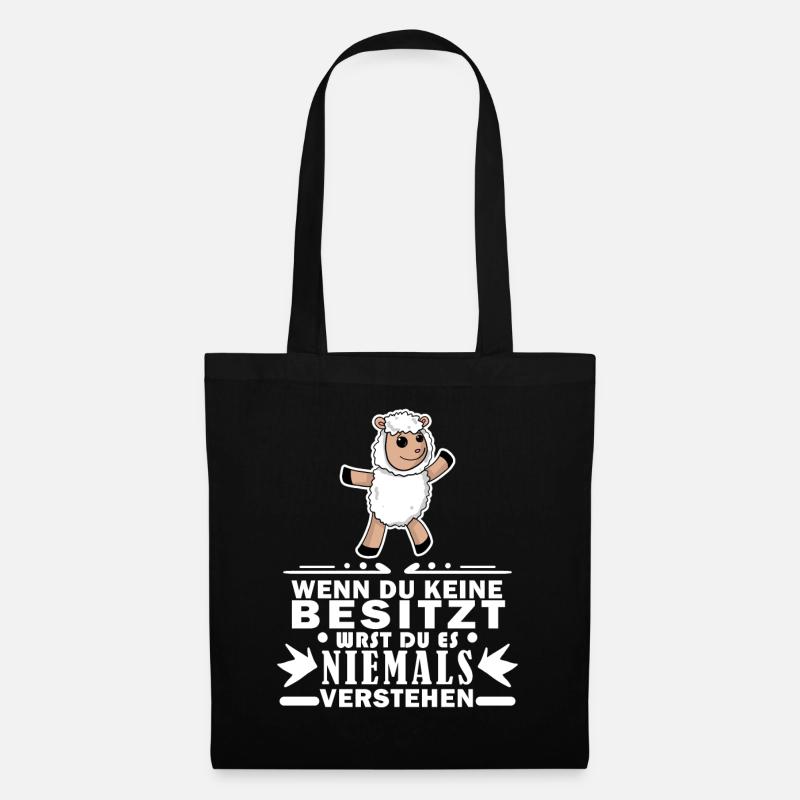 Schafe Schaf Schafzüchter Geschenk - Stoffbeutel - Schwarz