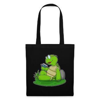 Turtle Nerd Book Glasses - Tote Bag - black - Front