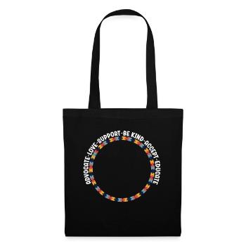 Advocate Love Support Accept Be Kind - Tote Bag - black - Front