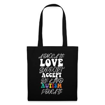 Plaidoyer Amour Soutien Accepter Soyez gentil - Sac en tissu - noir - Devant
